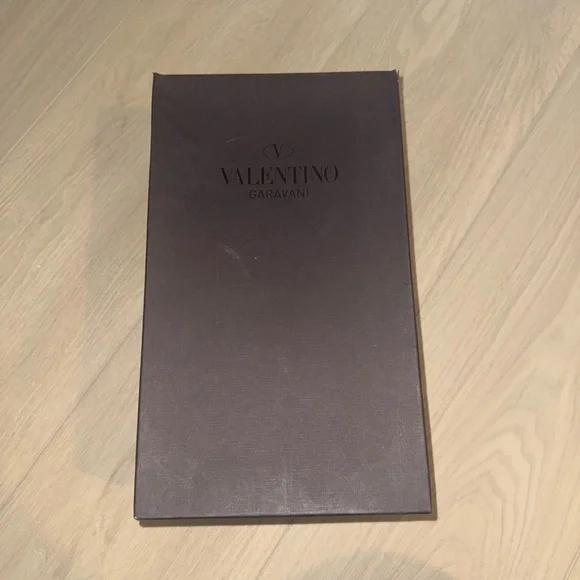 Valentino Garavani Calfskin Open Sneakers White/Navy Leather - Picture 5 of 12